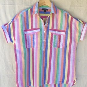 Jcrew short sleeve button front.